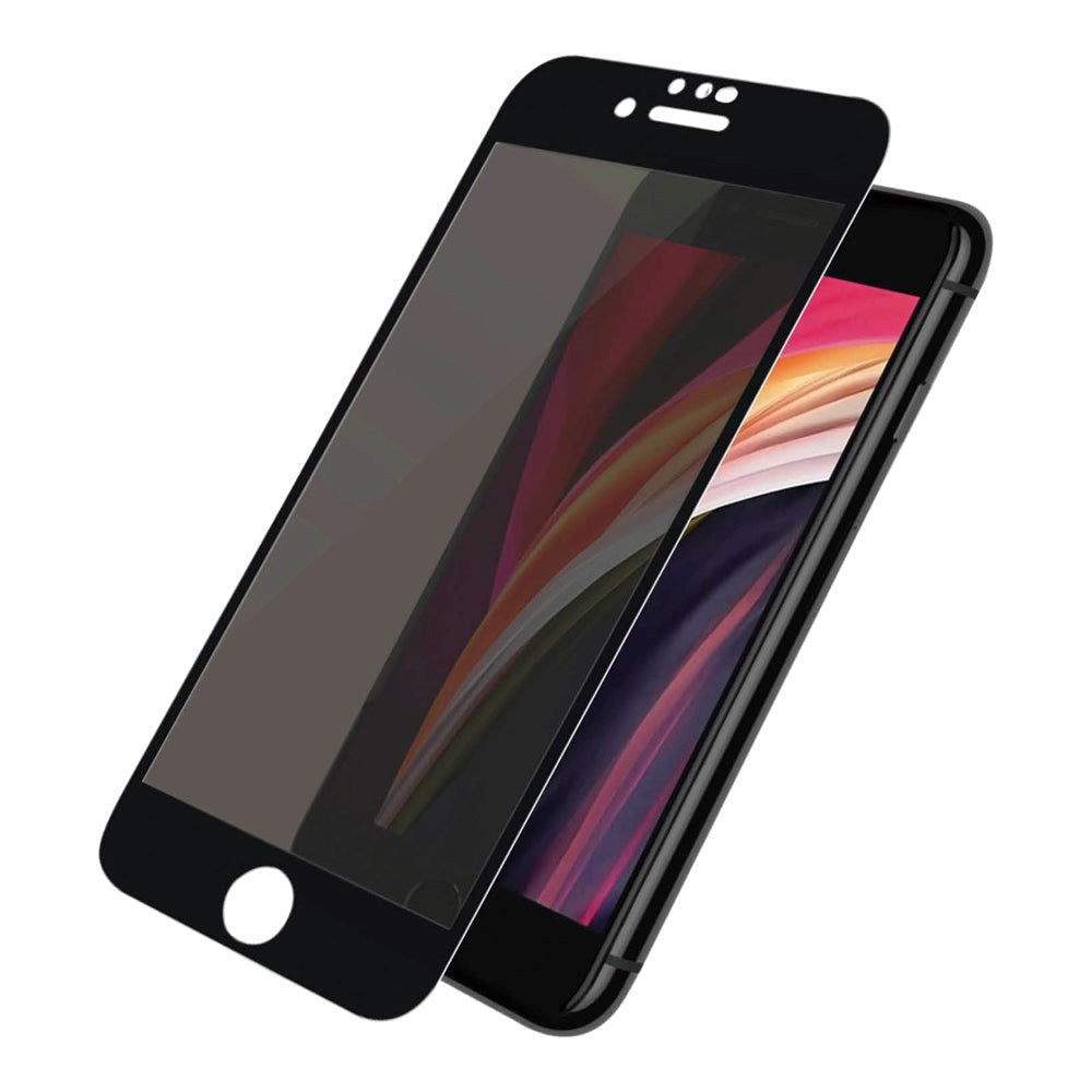 iPhone SE (2022 / 2020) / 8 / 7 / 6 / 6S PanzerGlass Case-Friendly Screen Protector - Privacy - Black
