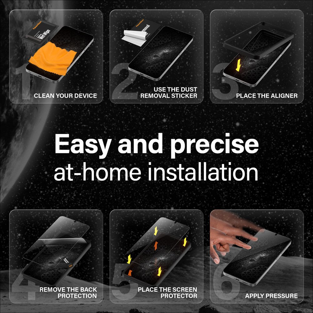 PanzerGlass Samsung Galaxy S25+ (Plus) - Ultra-Wide Fit Ceramic Screen Protector Glass - Transparent