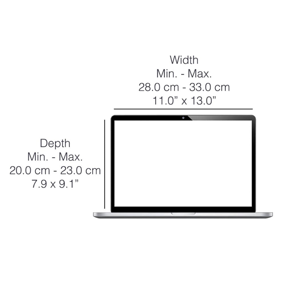 Universal 12" / 13" / 14" Laptop Philbert Case w. Solar shading & Integrated Privacy - Striped