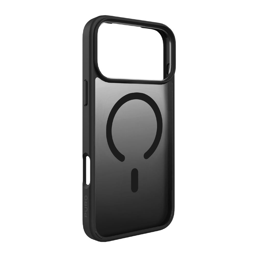 iPhone 17 Pro PURO GRADIENT Case - MagSafe Compatible - Transparent / Black