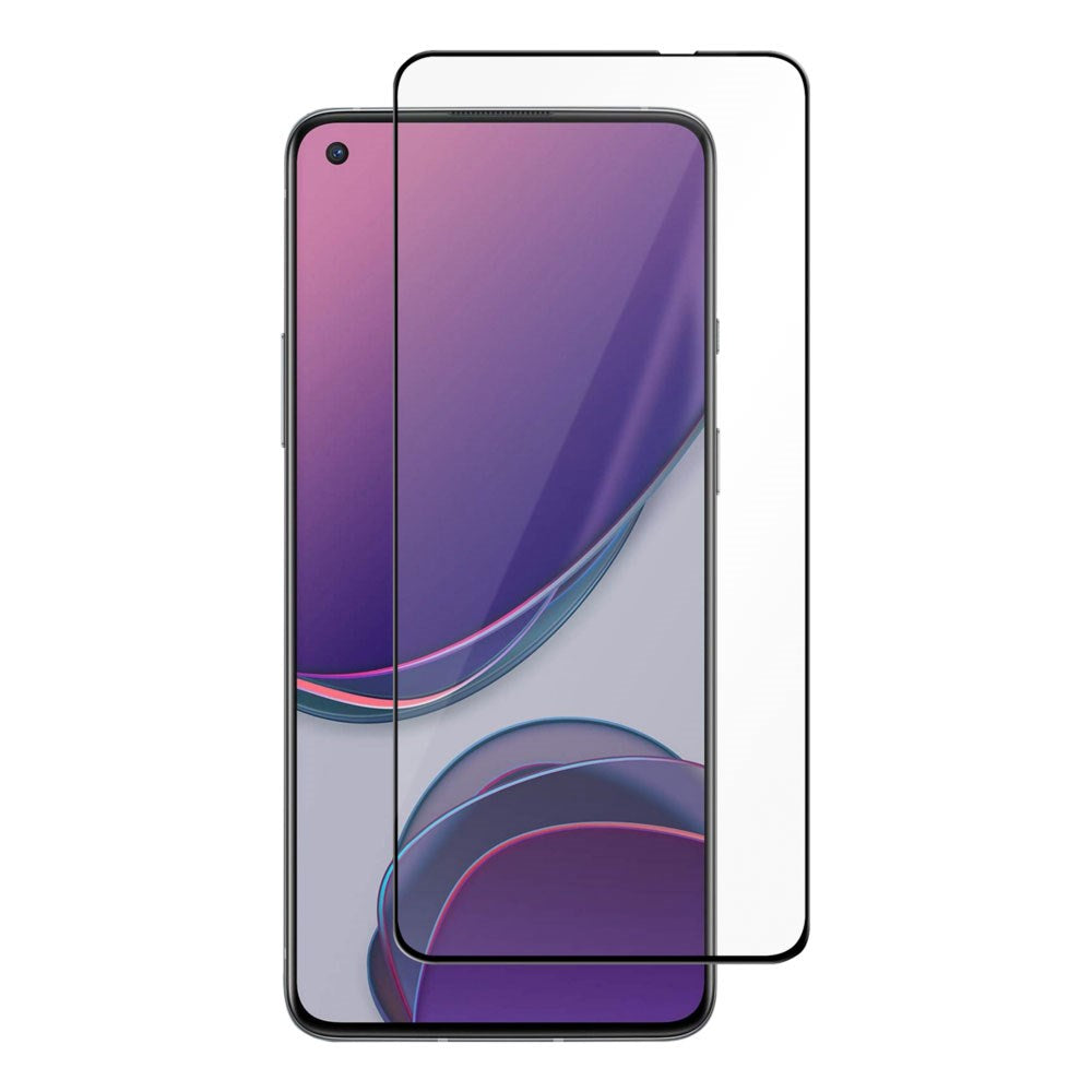 OnePlus 9 Deltaco Tempered Glass Screen Protector - Transparent / Black Edge