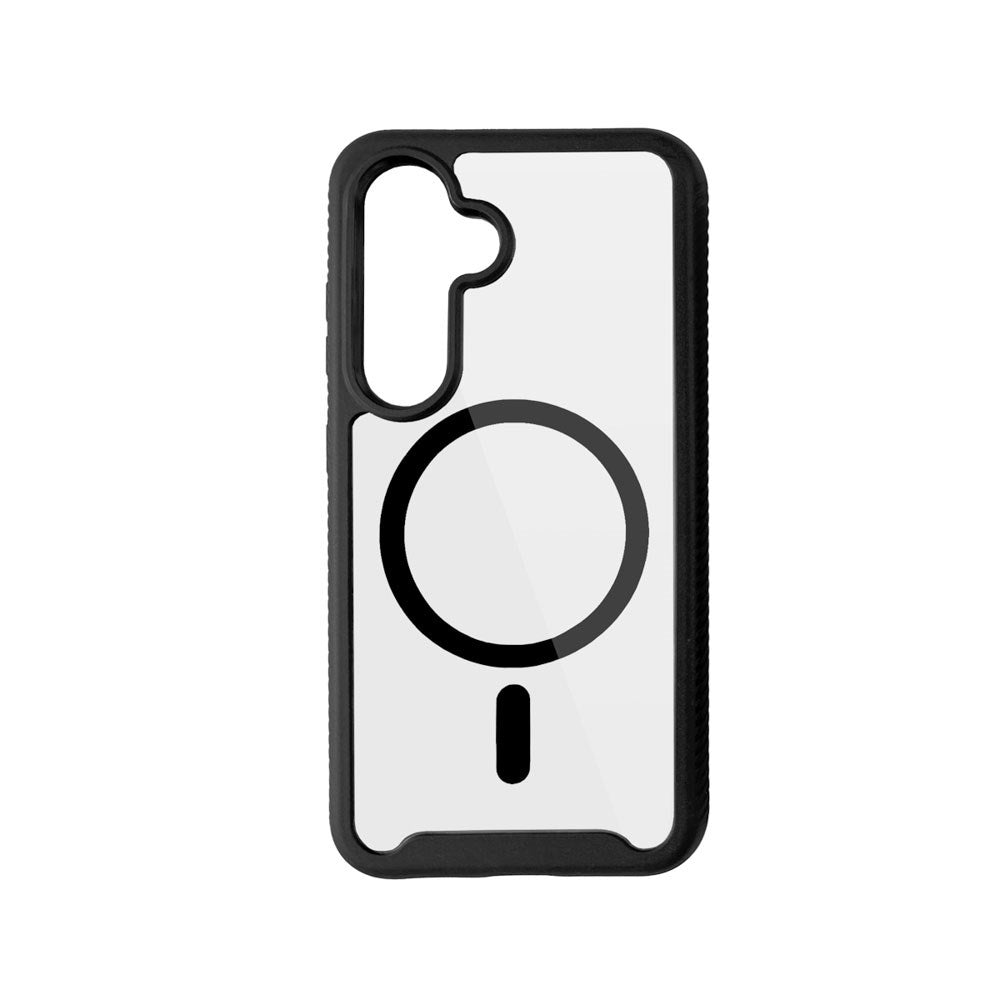 Samsung Galaxy S26 Spello Mag+ Rugged Case - MagSafe Compatible - Transparent / Black