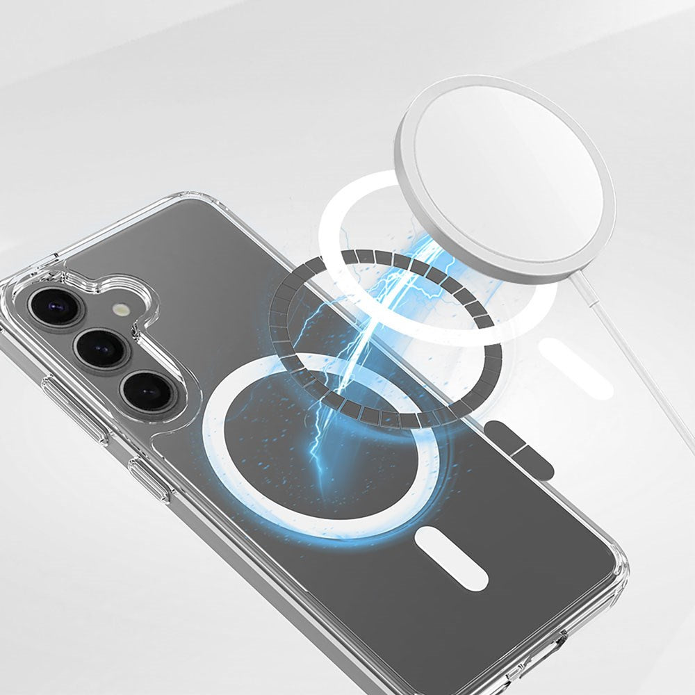 Samsung Galaxy S26 Spello Mag+ Clear Case - MagSafe Compatible - Gennemsigtig