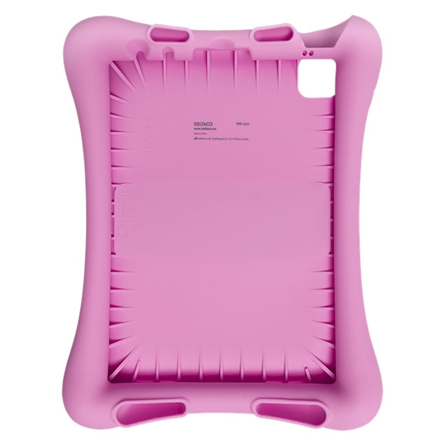iPad Air (2022 / 2020) / Pro 11 (2022 / 2021 / 2020 / 2018) Kids Case - Deltaco Hard Silicone Case - Pink