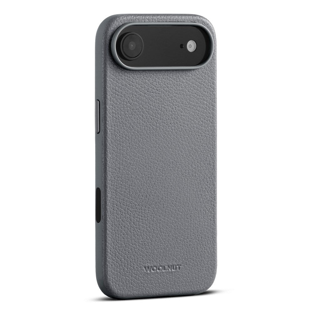 WOOLNUT iPhone Air Full Grain Leather Case - MagSafe Compatible - Grey