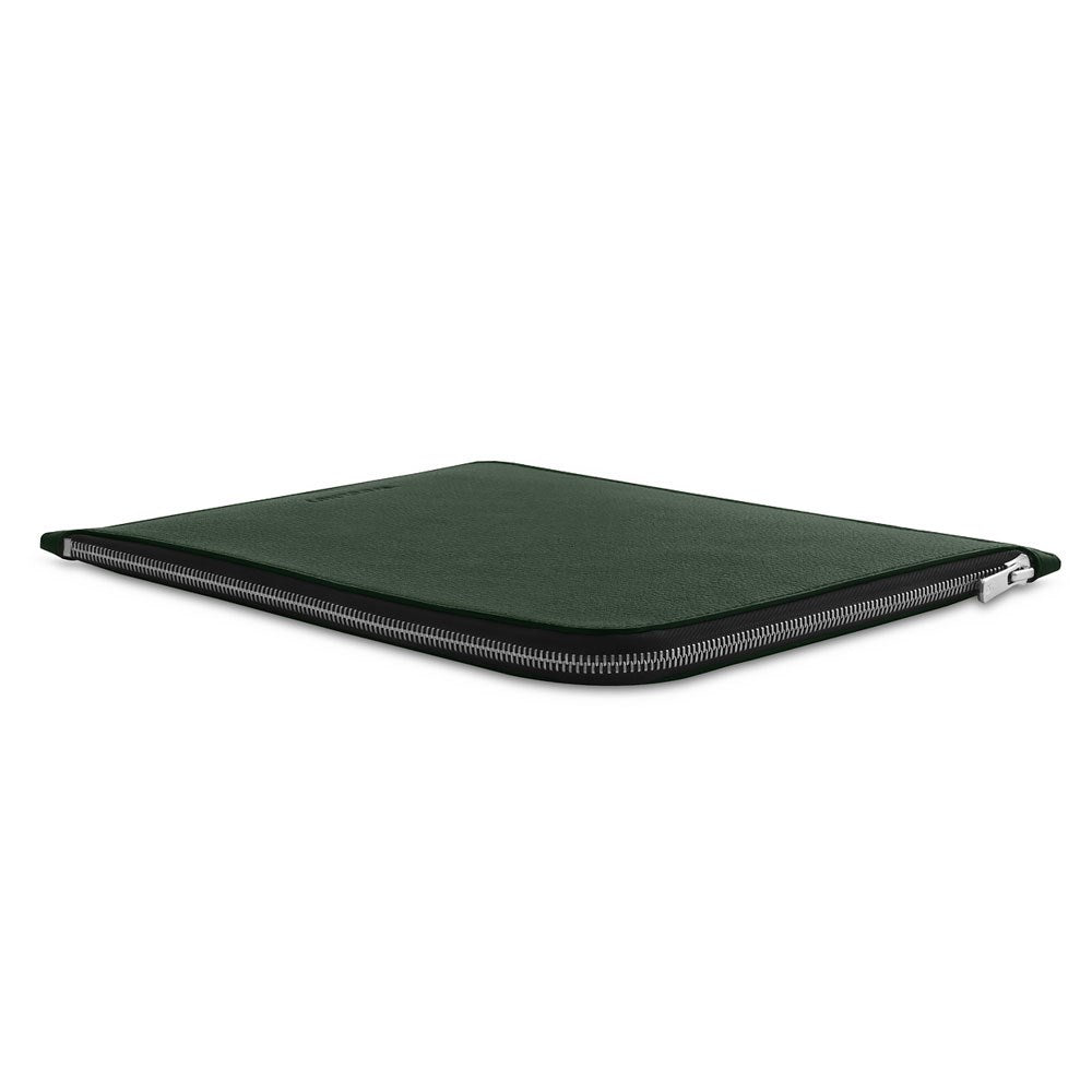 Woolnut iPad / Tablet (23 x 29 cm) Genuine Leather Folio Sleeve - Green