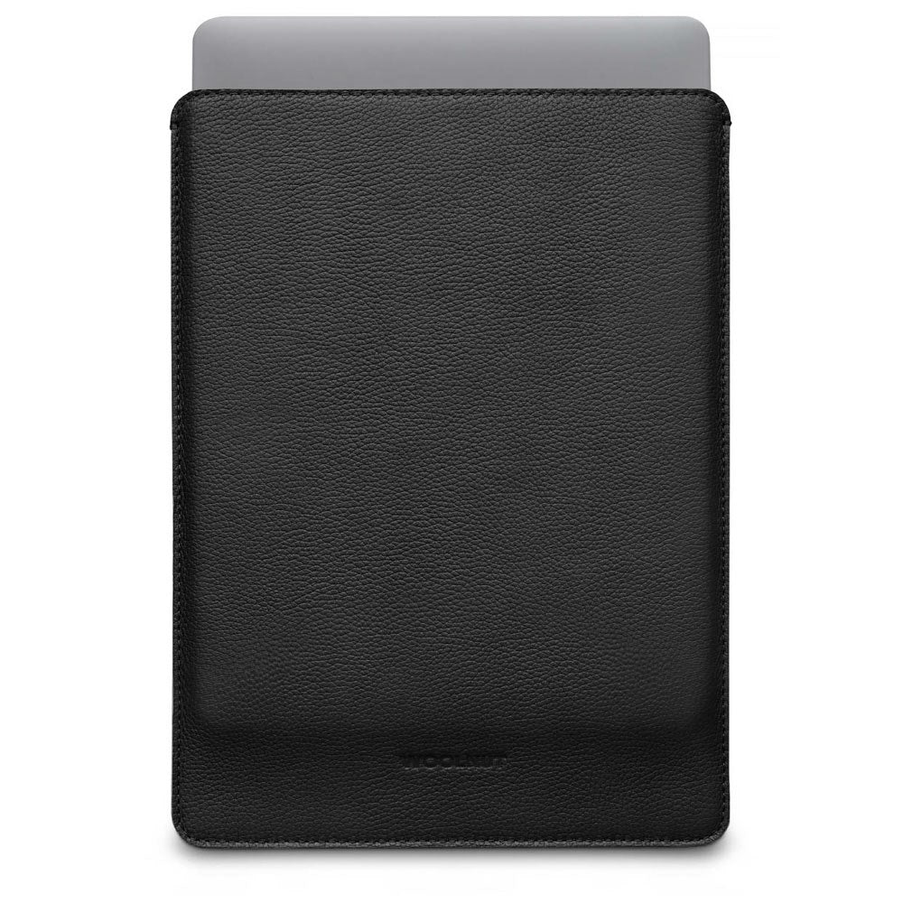 MacBook Pro 14" M5 / M4 / M3 / M2 / M1 (2025 / 2021) Genuine Leather Folio Sleeve - 24.5 x 33 cm - Black