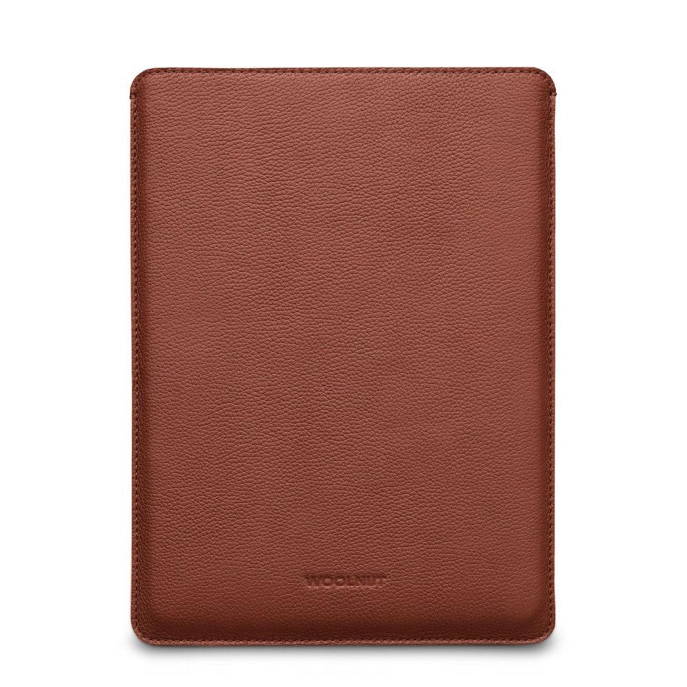 MacBook Pro 14" M5 / M4 / M3 / M2 / M1 (2025 / 2021) Genuine Leather Folio Sleeve - 24.5 x 33 cm - Brown