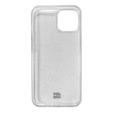 iPhone 14 / 13 Joy Case Flexible Plastic Case with Glitter - Transparent / Silver