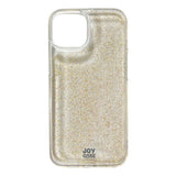 iPhone 14 / 13 Joy Case Hybrid Glitter Case - Transparent / Gold