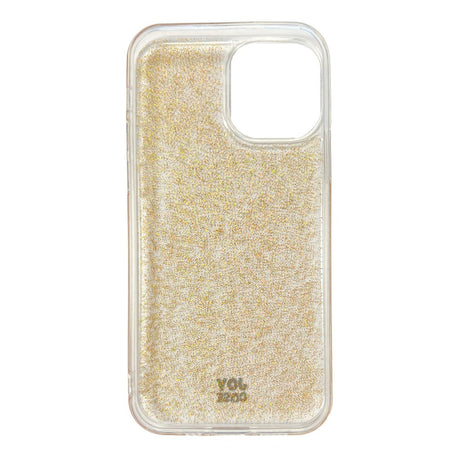 iPhone 12 / 12 Pro Joy Case Hybrid Glitter Case - Transparent / Gold