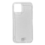 iPhone 12 / 12 Pro Joy Case Flexible Plastic Case with Glitter - Transparent / Silver