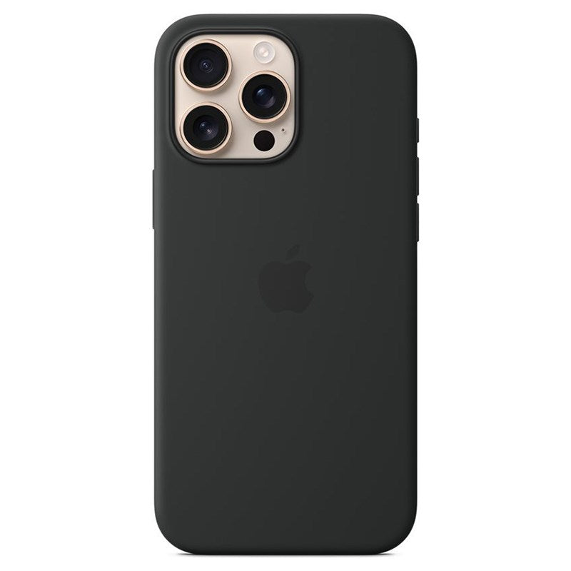 Original Apple iPhone 16 Pro Max Silicone Case - MagSafe Compatible - Black (MYYT3ZM/A)