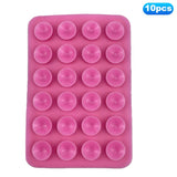 Silicone Suction Cup Mobile Holder - 10-Pack - Pink