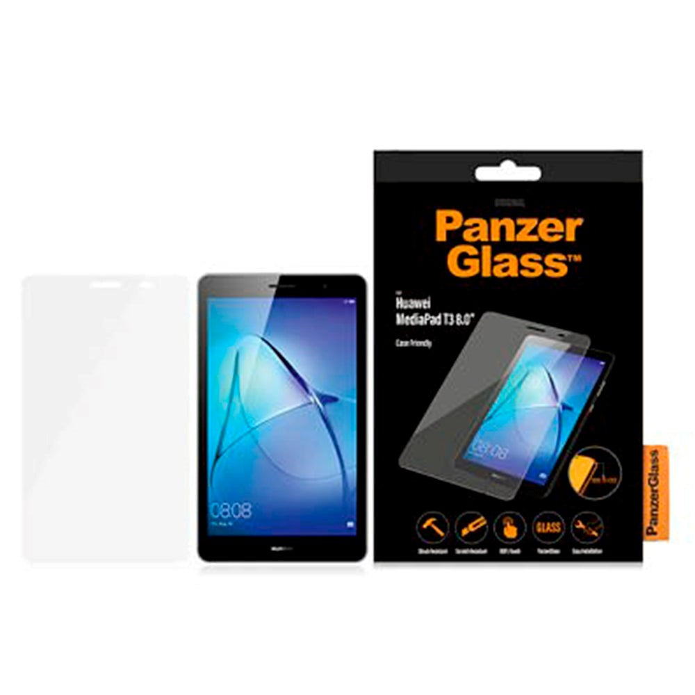 Huawei MediaPad T3 8.0" PanzerGlass Edge-To-Edge Screen Protector - Case Friendly - Transparent