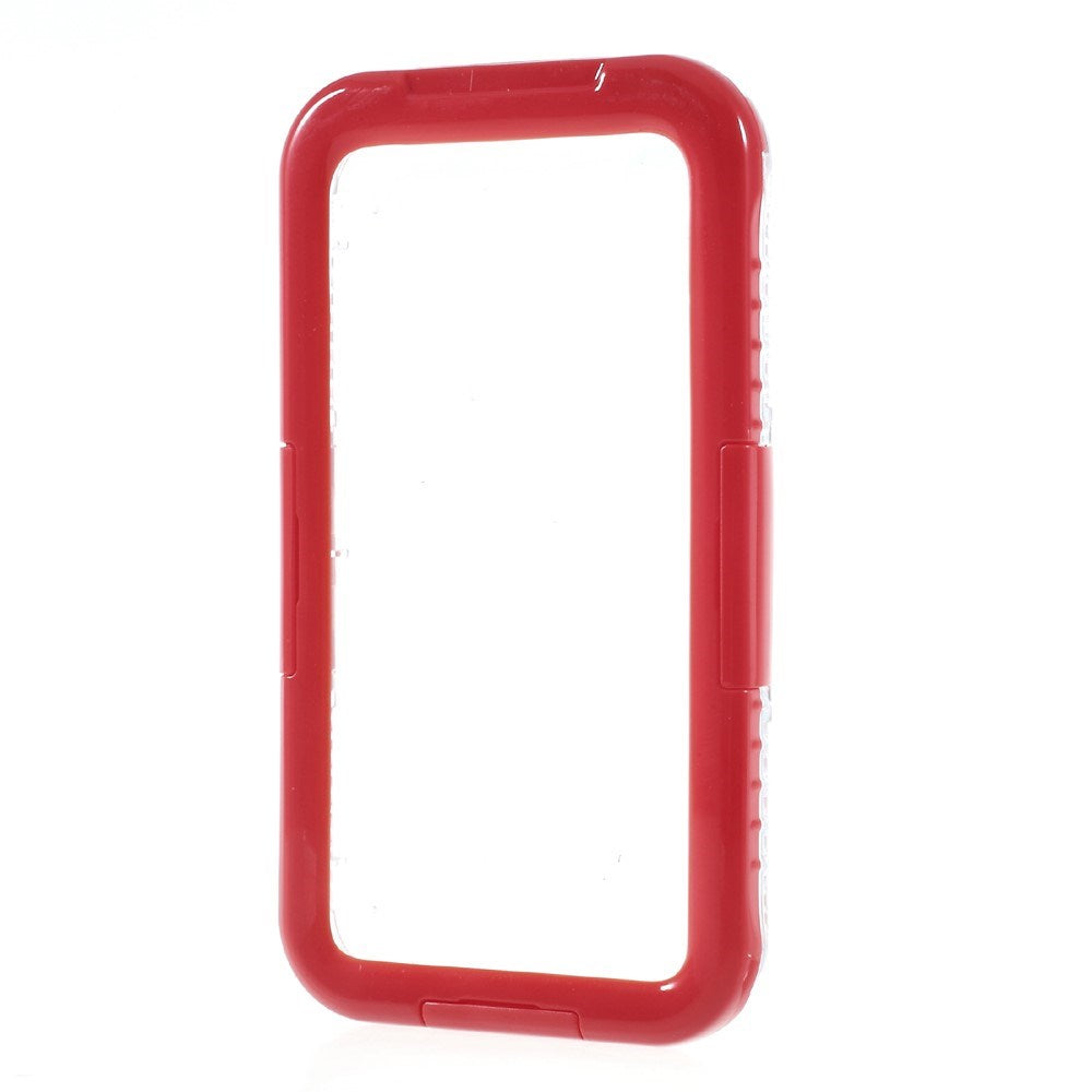 iPhone X / XS IP68 Waterproof Case - Transparent / Red