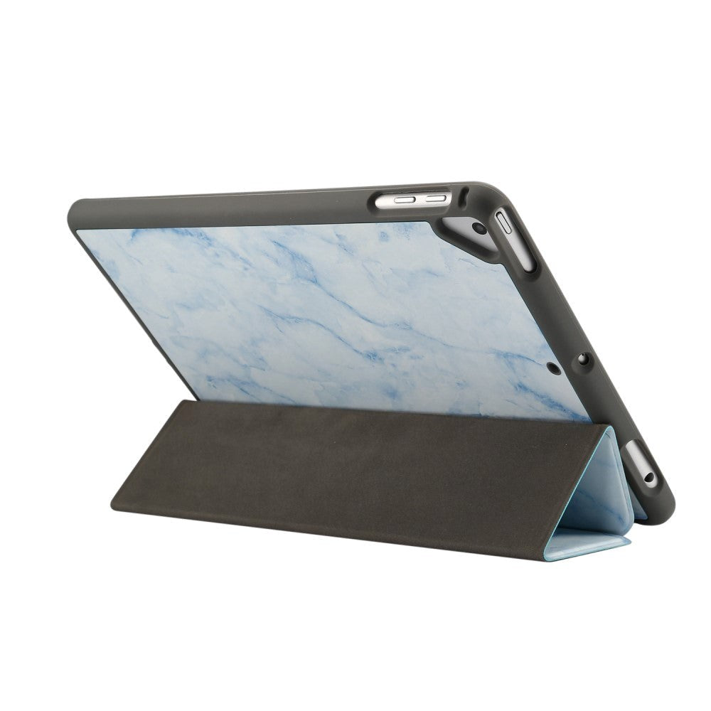 iPad Case - Sindal Marble Series Total Protection Case - Misty Blue