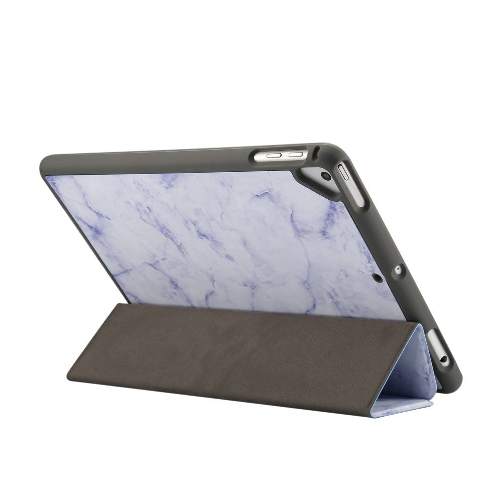 iPad Case - Sindal Marble Series Total Protection Case - Thunder Blue