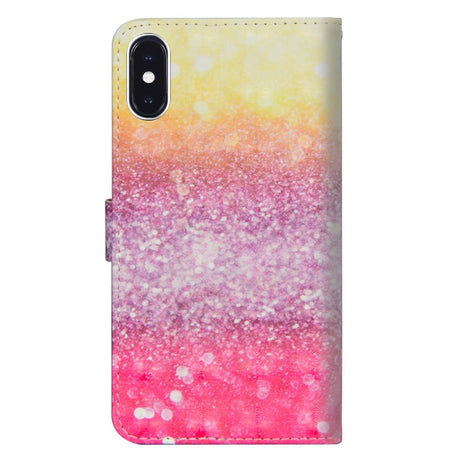 EIDERWOOD iPhone XR Leather Case with Wallet and Strap - Colorful Flash