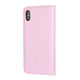 EIDERWOOD iPhone XS Max Leather Flip Case w. Wallet & Stand Function - Pink