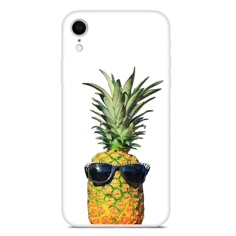 EIDERWOOD iPhone XR Flexible Plastic Case w. Print - Pineapple