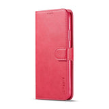 iPhone 11 Pro Max Faux Leather Flip Case with Cardholder & Stand Function - Pink