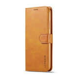 iPhone 11 Pro Max Faux Leather Flip Case with Cardholder & Stand Function - Brown