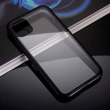 iPhone 11 Pro Max Magnetic Metal Case w. Glass back - Black