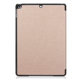 iPad 10.2" (2021 / 2020 / 2019) Tri-Fold Leather Case - Gold