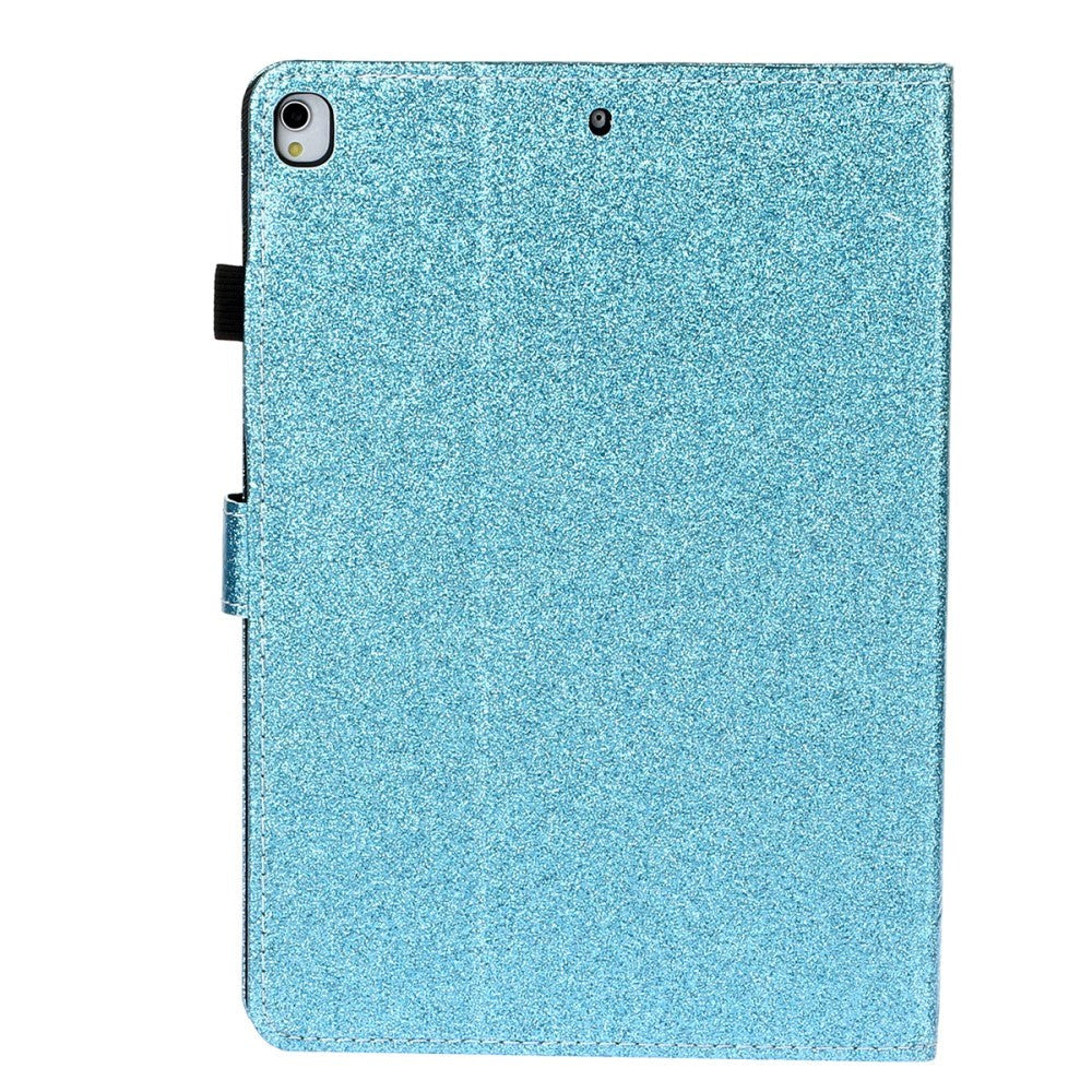 iPad 10.2" (2021 / 2020 / 2019) Glitter Case w. Flip Stand & Card Holder - Glitter Blue