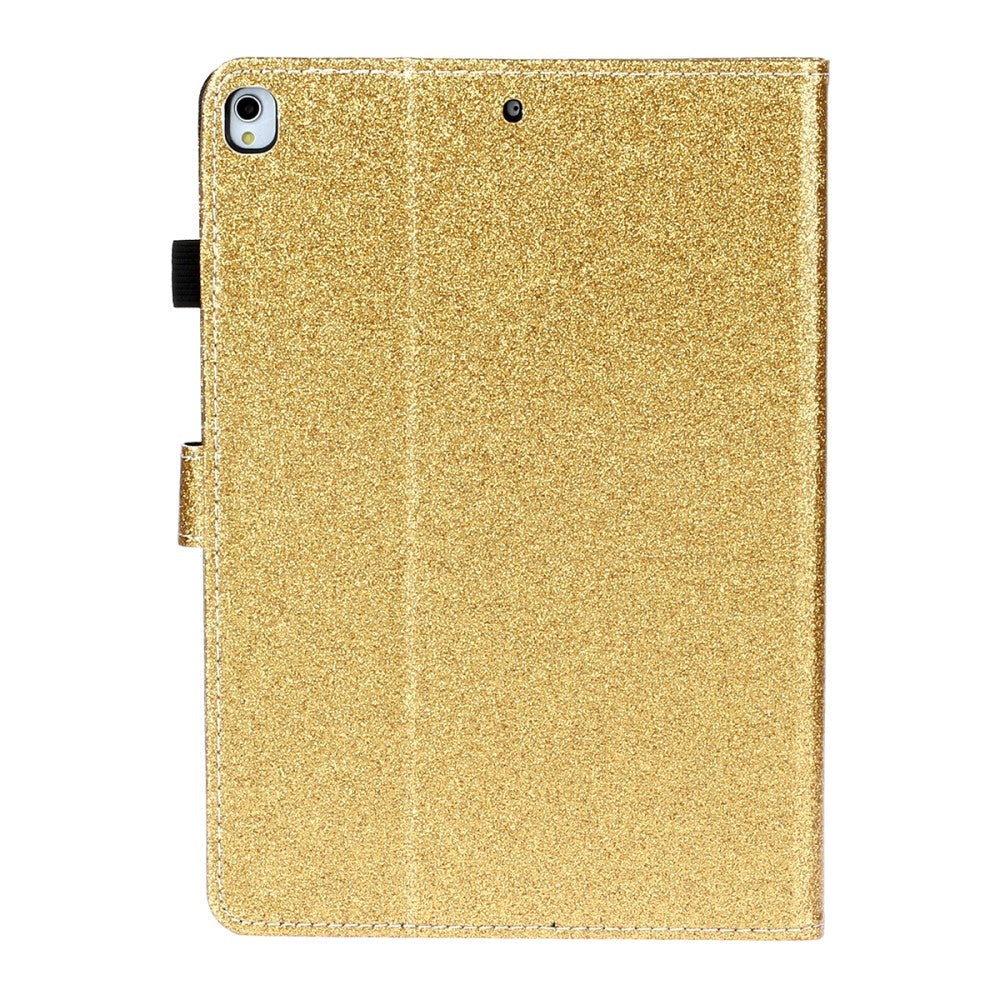 iPad 10.2" (2021 / 2020 / 2019) Glitter Case w. Flip Stand & Card Holder - Glitter Gold