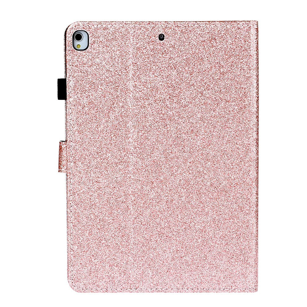 iPad 10.2" (2021 / 2020 / 2019) Glitter Case w. Flip Stand & Card Holder - Glitter Rose Gold