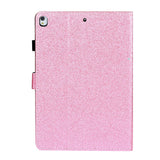 iPad 10.2" (2021 / 2020 / 2019) Glitter Case w. Flip Stand & Card Holder - Glitter Pink