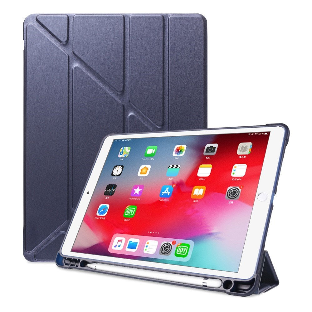 iPad 10.2" (2021 / 2020 / 2019) / iPad Pro 10.5 / iPad Air (2019) Case - Flexible Origami Case - Dark Blue