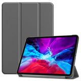 iPad Pro 12.9" (2022 / 2021 / 2020 /2018) / Air 13" (2024) Leather Case w. Stand and Wake-up Function - Grey