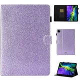 iPad Air (2022 / 2020) / Pro 11 (2022 / 2021 / 2020 / 2018) Glitter Case w. Stand & Card Holder - Glitter Purple