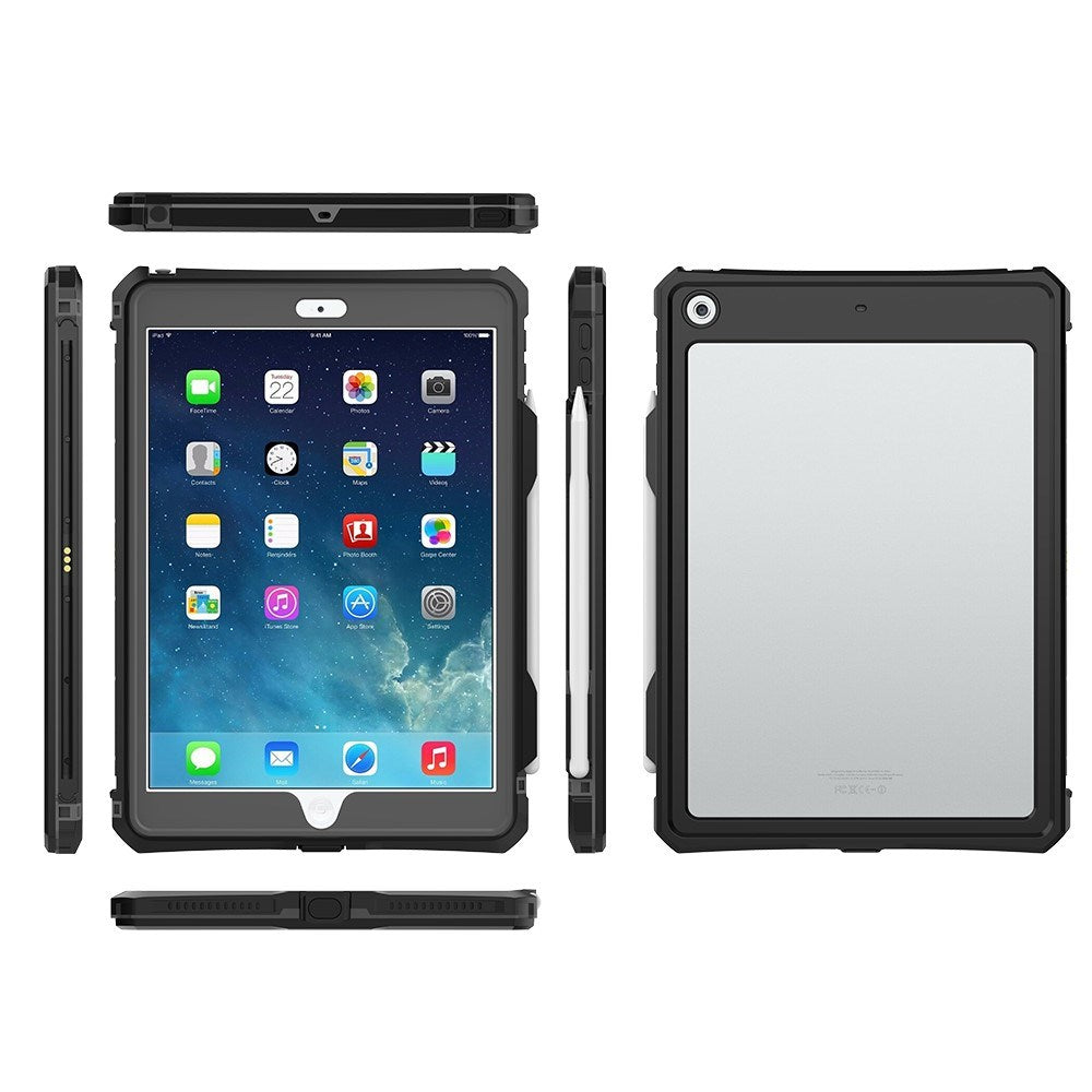iPad 10.2" (2021 / 2020 / 2019) EIDERWOOD Waterproof Case - Black / Transparent