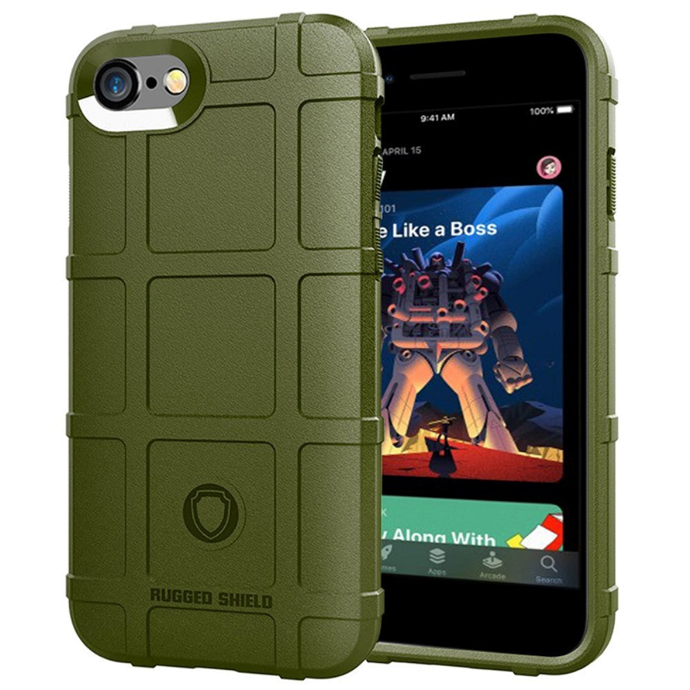 iPhone SE (2022 / 2020) / 8 / 7 Case Rugged Shield Series - Army Green