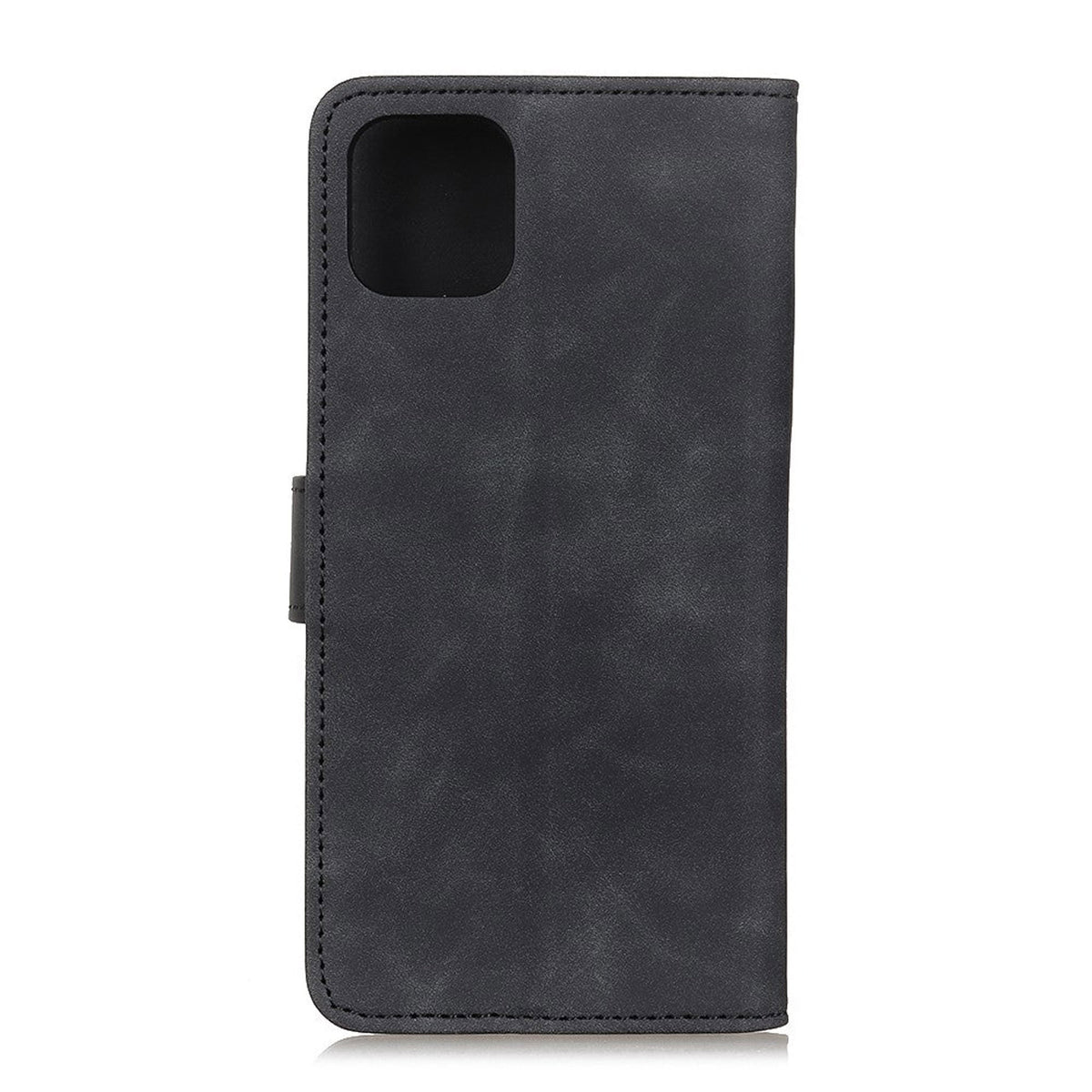 iPhone 12 Pro Max KHAZNEH Retro Leather Wallet Case - Black