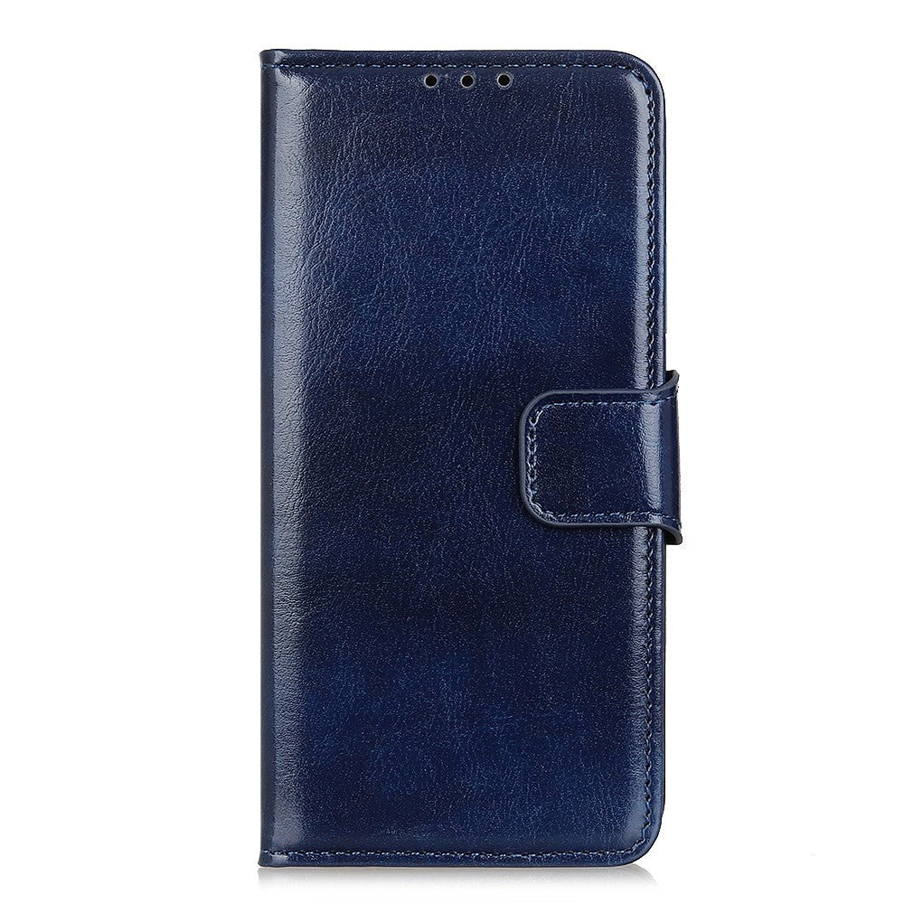 iPhone 12 / 12 Pro Neutral Leather Wallet Case - Blue