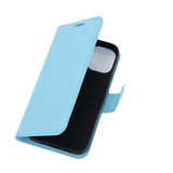 EIDERWOOD iPhone 12 Mini Faux Leather Flip Case with Cardholder & Stand Function - Blue