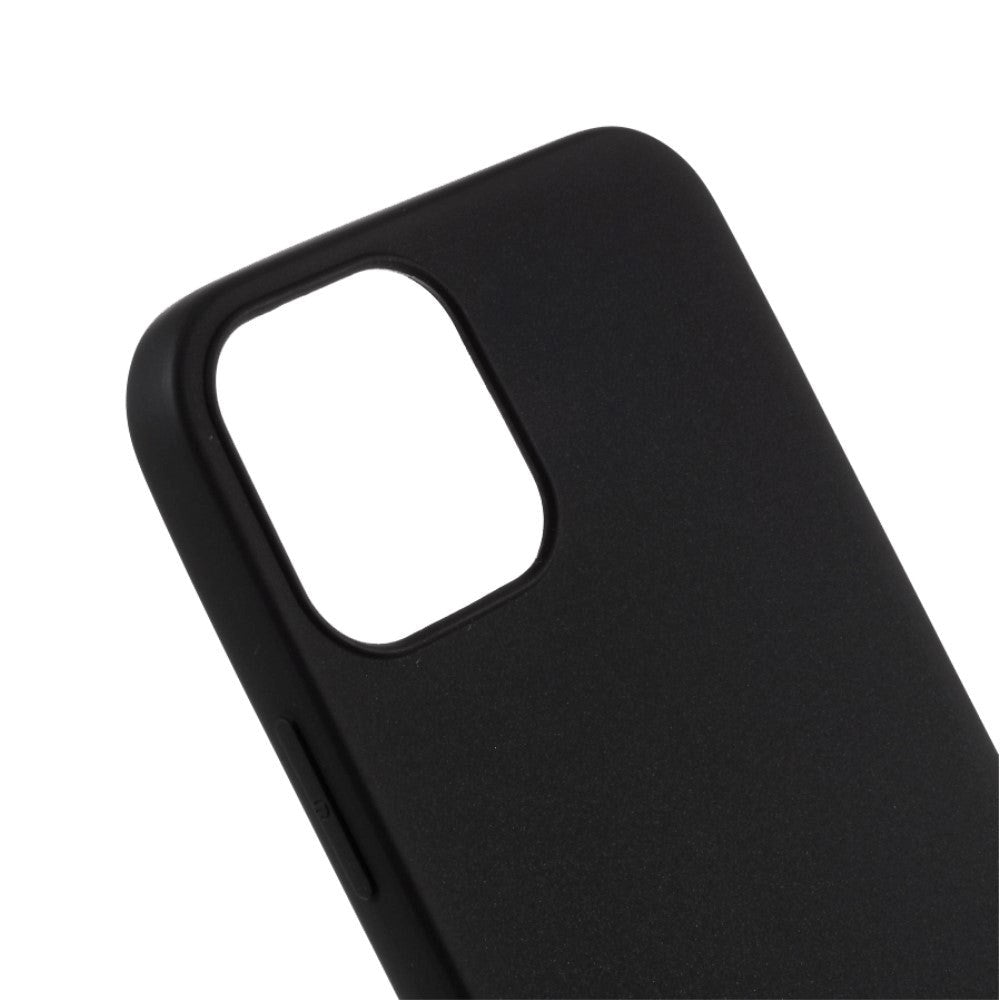 iPhone 12 / 12 Pro Minimalist Matte Flexible Plastic Case - Black