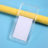 iPhone 12 Pro Max Grip Flexible Plastic Case w. Card Holder - Transparent