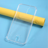 iPhone 12 Pro / 12 Grip Flexible Plastic Case w. Card Holder - Transparent