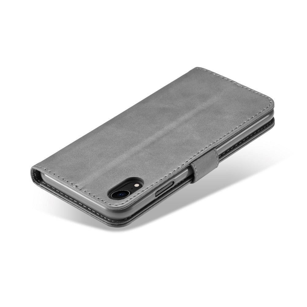 iPhone XR LC.IMEEKE Leather Wallet Case - Grey