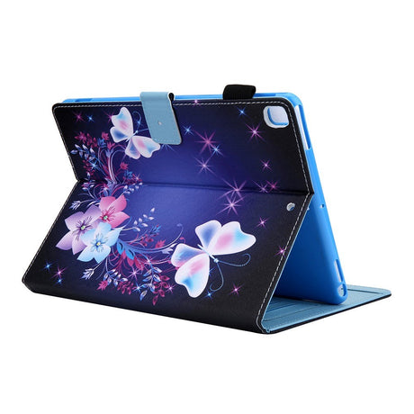 iPad 10.2" (2021 / 2020 / 2019) / Air (2019) / Pro 10.5" Leather Case w. Stand - Flowers and Butterflies