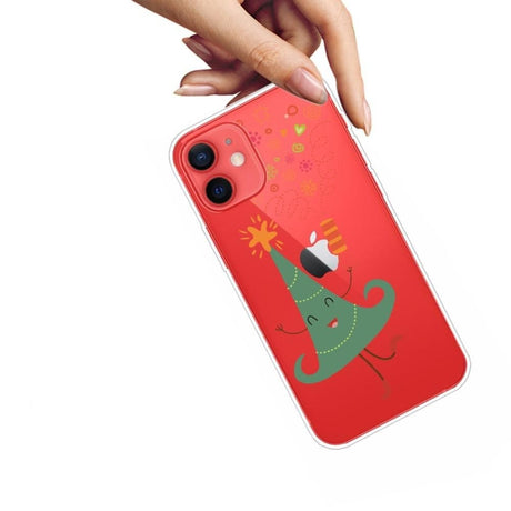 iPhone 12 Mini Flexible Plastic Christmas Case - Dancing Christmas Tree