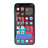 iPhone 12 Pro Max Frosted Plastic Case w. CamSlider - Cyan