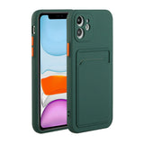 EIDERWOOD iPhone 12 Mini Flexible Plastic Case with Cardholder - Green