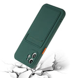 EIDERWOOD iPhone 12 Mini Flexible Plastic Case with Cardholder - Green